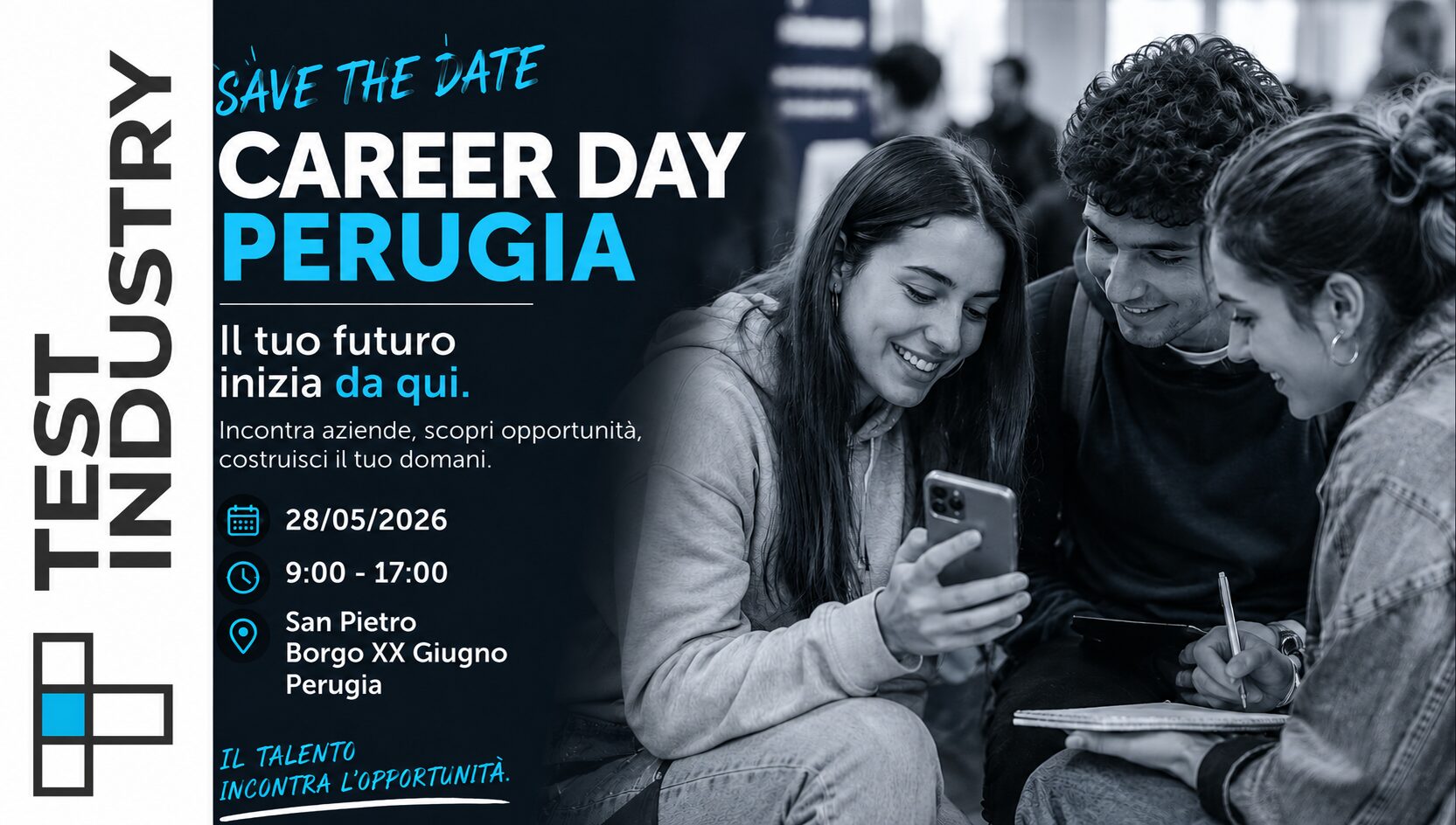 CARRER DAY PERUGIA 2026 SAFE THE DATE SOCIAL